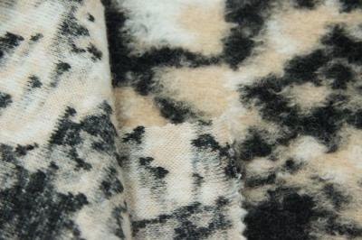 China Polyester Acrylic Wool Blend Stretch Faux Fur Fabric Customized Width for sale