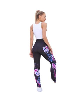 China Antibacterial Women High Waist Yoga Leggings Fitness Pants Compression Leggings High Impact Fitness for sale