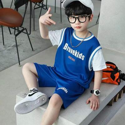 China Vintage Design Kids Boutique Clothing Sports Suit Kids Clothes Baby Boy Summer Clothes 2 Pieces Bag OEM Quanzhou Opp Cotton Sets for sale