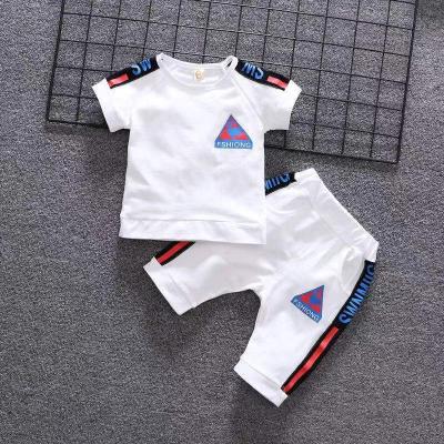 China Latest Vintage Design Kids Boutique Clothing Sports Suit Kids Clothes Baby Boy Summer Clothes 2 Piece Sets for sale