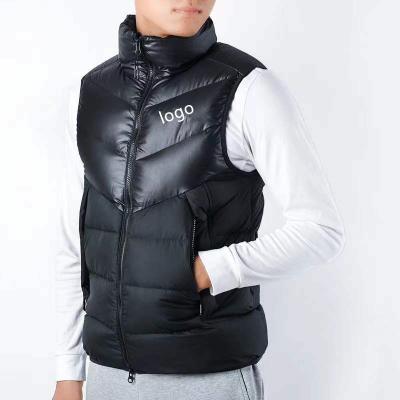 China wholesale Anti-Wrinkle Keep Warm Hooded Waistcoat Stripper Sports Vest Sleeveless Vest Coat For Men for sale