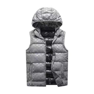 China Hooded Anti-Wrinkle Mens Vest Winter Stripper Jacket Sleeveless Vest for sale