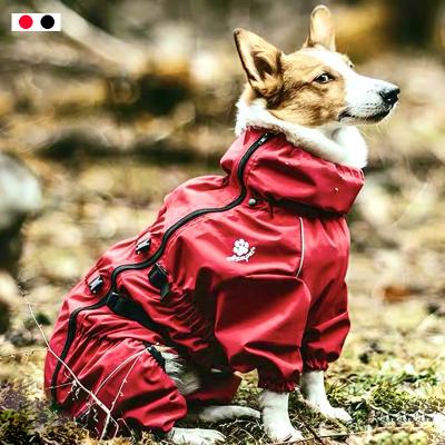 China Dog Overalls Coat Viable Waterproof Outdoor Pet Jacket Reflective Dog Raincoat For Small Medium Large Dogs Pet Clothes for sale