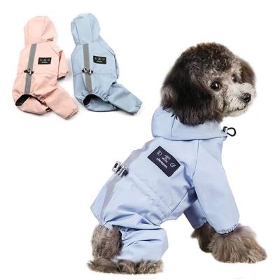 China Viable Pet Clothes Chihuahua Raincoat Bulldog Cats Dog Overalls Fashion Reflective Adjustable Pet Coat for sale