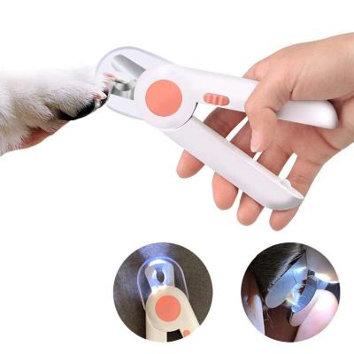 China Viable Professional Scissors Cat Locks Pet Nail Trimmer Animal Beauty Scissor Cutter Dog and Cat Nail Clipper Pet Cat LED Light for sale