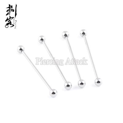 China Punk Surgical Steel Industrial Barbell Steel with Ball Body Piercing Jewelry for sale