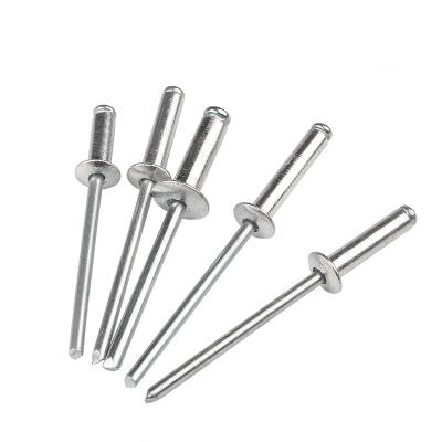 China DIN 7337 Manufacturer Blind Rivets Open Type Flat Head Aluminum Pop Rivet Steel Blind Rivets for sale