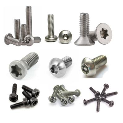 China Stainless Steel All Kinds Of High Quality Torx Machine Screws Torx Security Bolts Factory for sale