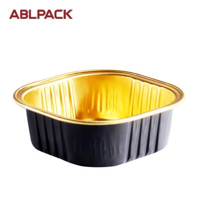 China For Food 50ml Aluminum Foil Cup High Quality Square Container Mini Cup Pudding Cup for sale