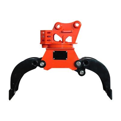 China Farms Hydraulic Demolition Tri Grab Selector Grapple For 3-40 Ton Excavator for sale