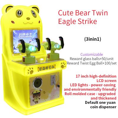 China kids arcade shooting game play Two-Player War Eagle Attack Shooting Game for sale