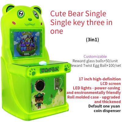 China coin operated amusement machines Single button three-in-one Game for sale