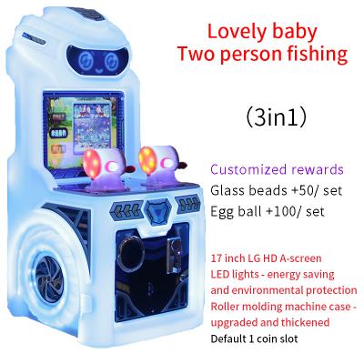 China Branded coin operated arcade games for sale Two Person Fishing Joystick Game Machine for sale