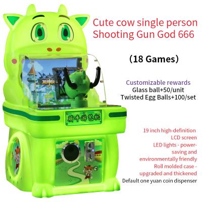 China Kids Basketball Hoop Arcade Game Single Player Shooting Machine Ball Gun Shooting Arcade for sale