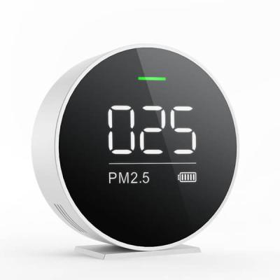 China PM2.5 Air Quality Detector Home Portable Black Air Monitor for sale