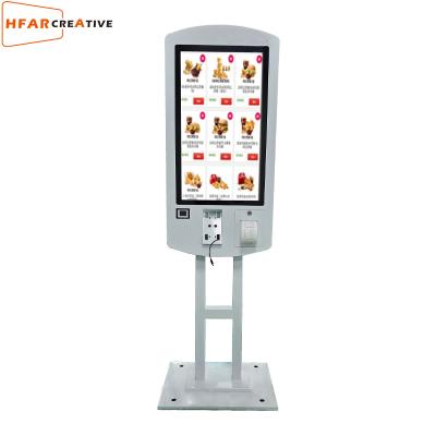 China Easy Installation 32inch Touch Screen Double Side Order Kiosk Self Order Kiosk For QSR Restaurant for sale