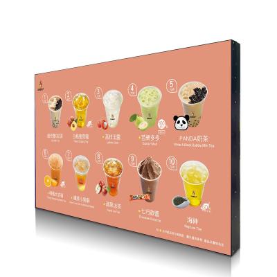 China 43 Inch Indoor LCD Display Wall Mounted Ultra Thin Digital Signage Touch Screen Advertising Player for sale