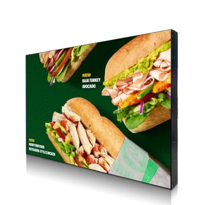 China 49 Inch Indoor LCD Display Wall Mounted Ultra Thin Digital Signage Touch Screen Advertising Player for sale