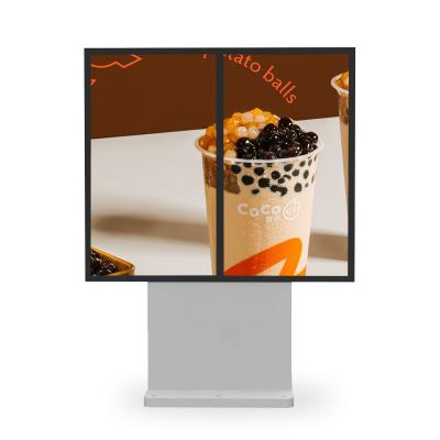 China Outdoor 55 65 Inch Outdoor Waterproof LCD Gas Station Digital Signage Advertising Screen For Restaurant for sale