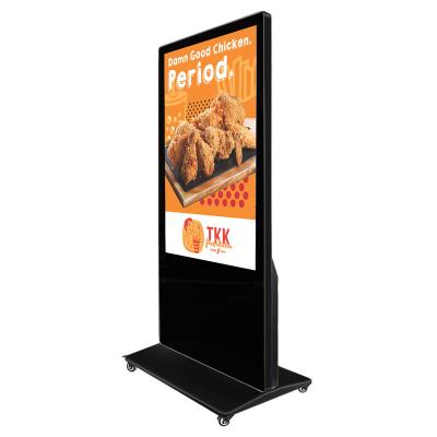 China Totem Indoor Kiosk Touch Rack Floor Digital Signage and Display Advertising Player LCD Screen for sale