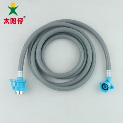 China PVC washing machine inlet hose with blue adapter for sale