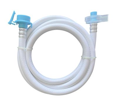 China Professional PVC Factory Manufacturer Washing Machine Pvc Inlet Drain Hose Connector Washing Machine Part With Metal for sale