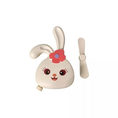 China Cool down and prevent heat stroke and make up newcomer makeup mirror with cute fan rabbit animal USB charging for sale