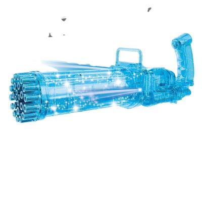 China Transparent Gatling Bubble Machine Extended 25 Hole and 8 Hole Bubble Gun Bubble Gun Combo for sale