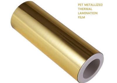 China PET-Metallisierungs-Polyester-Laminationsfilm Gold-Sliver Fertig 2800m zu verkaufen