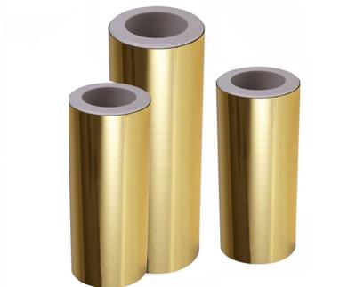 China 25mic Metallic Gloss Lamination Film Roll For Hot Lamination Embalagem de embalagem de caixa de cosméticos à venda