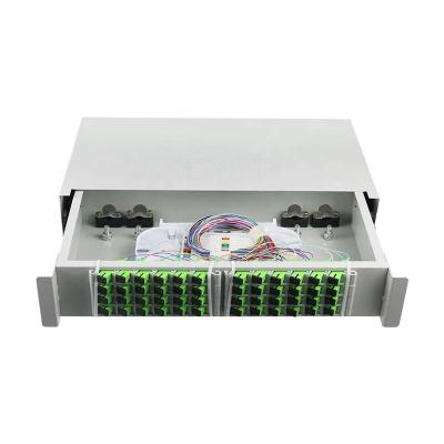 Chine KEXINT FTTH Fiber Optic Patch Panel 48 Ports 2U SC LC ODF Rack Mount à vendre