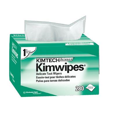 China Lenços de limpeza de fibra ótica de papel livre de poeira Kimwipes 100% papel de limpeza de polpa de madeira à venda