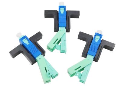 China Crimp Ceramic V Slot SC UPC Fiber Optic Fast Connector Quick Single Mode FTTH Tool for sale