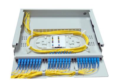 China 1.4U SC LC Rack Fiber Patch Panel 24 48 Port Top Transparent Cover For Easy Observation for sale