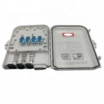 China 8C SC LC Fiber Optic Distribution Box FTTH PC ABS Plastic IP65 for sale