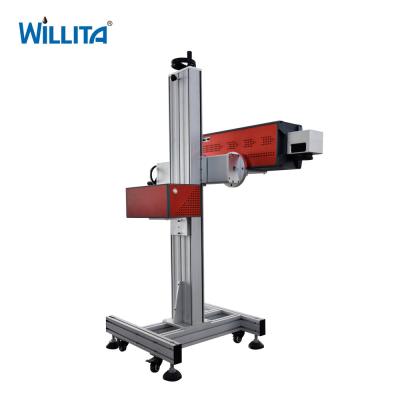 China Willita High Quality Radio Frequency Tube On Line Flying Marking Glass Pipe Plastic Material Co2 Laser Marking Machine for sale