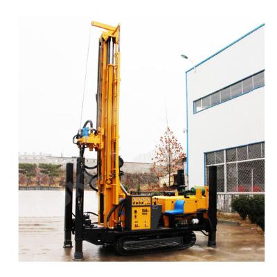 China Water Wells Rock Drill Rig 350m Drilling Depth Portable Crawler Hydraulic Air Water Well Drilling Rig for sale