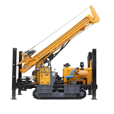 China Crawler Type Hydraulic Water Wells Rock Drill Rig 450m Depth Portable Air Water Well Drilling Rig for sale