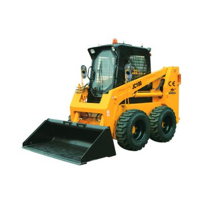 China Building Material Shops All Kinds of Attachment Loading Capacity 1100kg Wheel Skid Steer Optional Loader for sale