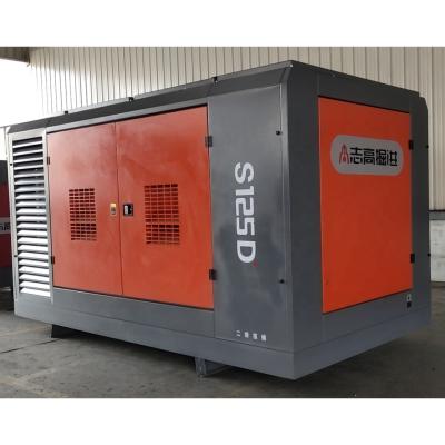 China Lubricated Diesel Screw Air Compressor S125D 30bar 36m3/min 410kw Power For Water Well Drilling Rig for sale