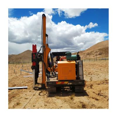 China Solar Photovoltaic Poles Install DKR526 Project Solar Guardrail Poles Install Hydraulic Hammer Piling Machine for sale