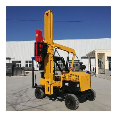 China Highway Guardrail Posts Install DK36 Multi-Function Hydraulic Guardrail Installation Hammer Pile Drive Machine for sale