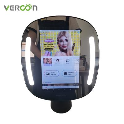 China Hot Selling Minimalist Vercon Factory Direct Touch Screen Smart Vanity Makeup Mirror With LED Lights for sale