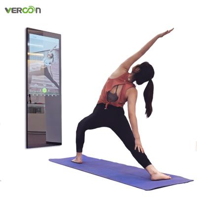 China Home Direct Smart Gym Workout Mirror Factory 3D Camera Lighted Digital Exercise Fitness Room Mirrors for sale