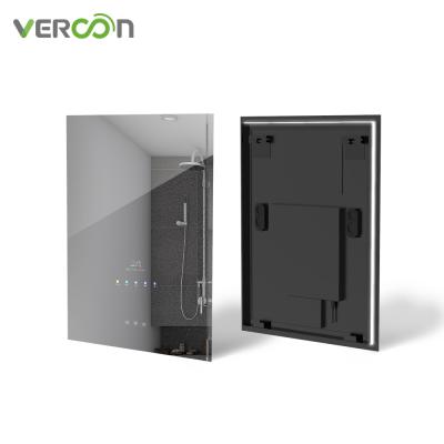 China Vercon 10.0 Bright Android Touch Screen Smart Bathroom TV Mirror Best Selling Mirror With TV for sale