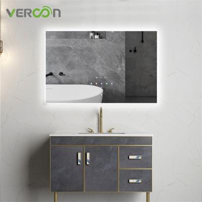 China Vercon Manufacturer Bathroom Mirror Magic Mirror Bright Smart Led Android Mirror With TV for sale