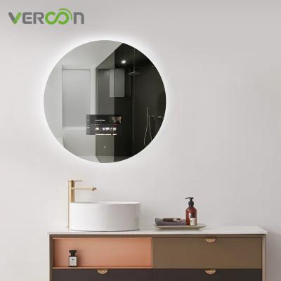 China Bright Vercon Frameless Round Led Circle Backlit Smart Mirror Factory Backlit Smart Mirror for sale