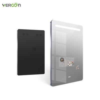 China Bright Vercon TV Popular Smart Mirror Bathroom Lighting Over Mirror Cabinet With Tuya Led Smart Mirror for sale