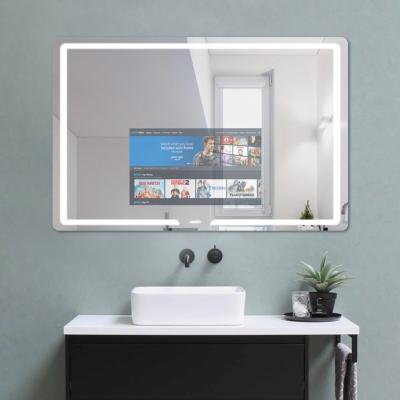 China High Quality Waterproof Wifi TV Toilet Room Morden S40 Bathroom Music Player Touch Screen Mirror IP65 Waterproof And Dustproof Smart Mirrors for sale