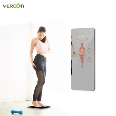 China D Cor Android 9.0 Home LCD Display Fitness Mirror Touch Screen Smart Standing Workout Mirror for sale